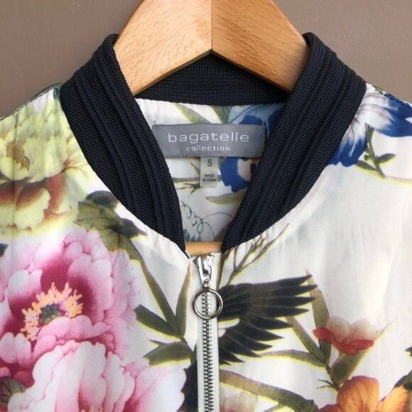 Bagatelle Collection‎ Floral Bomber Jacket Small - Picture 5 of 7